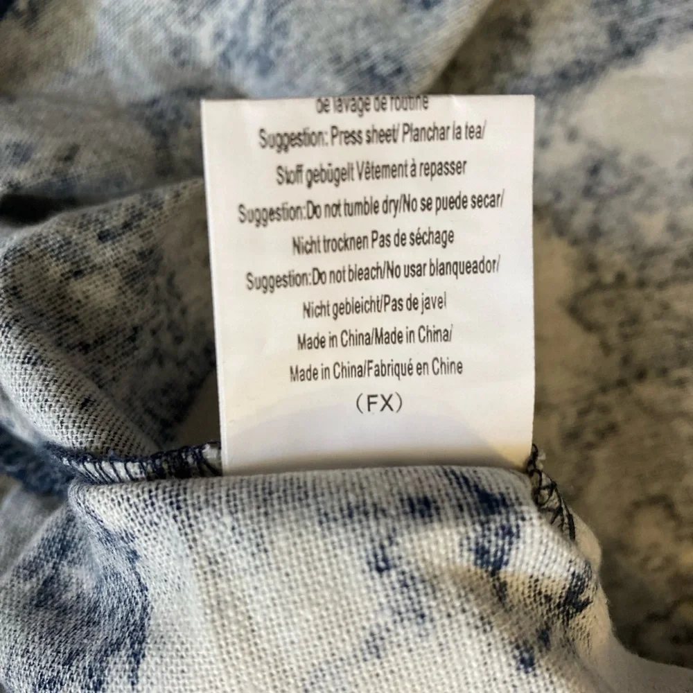 🔥 NWT COOFANDY man’s navy/white long sleeve Henley, neck, cotton shirt size XXL - Picture 8 of 11